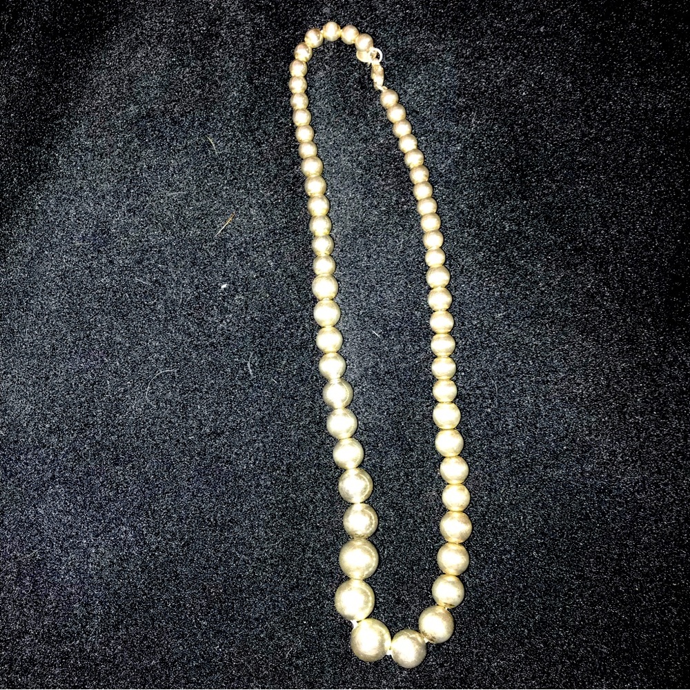Tiffany&co large silver ball necklace